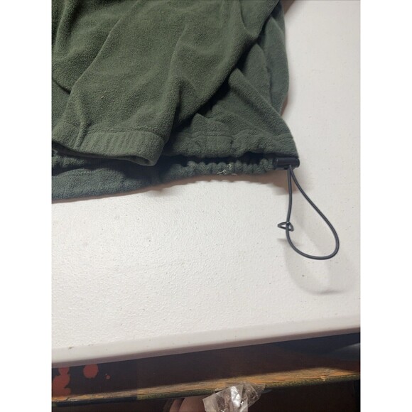 Columbia Gray Fleece Zip Up Jacket Men's size XLarge Waist Draw String - Picture 3 of 4